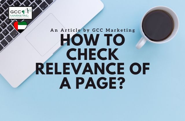 How to Check Relevance of a Page