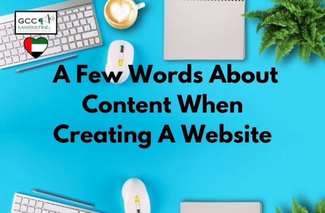A Few Words About Content When Creating A Website